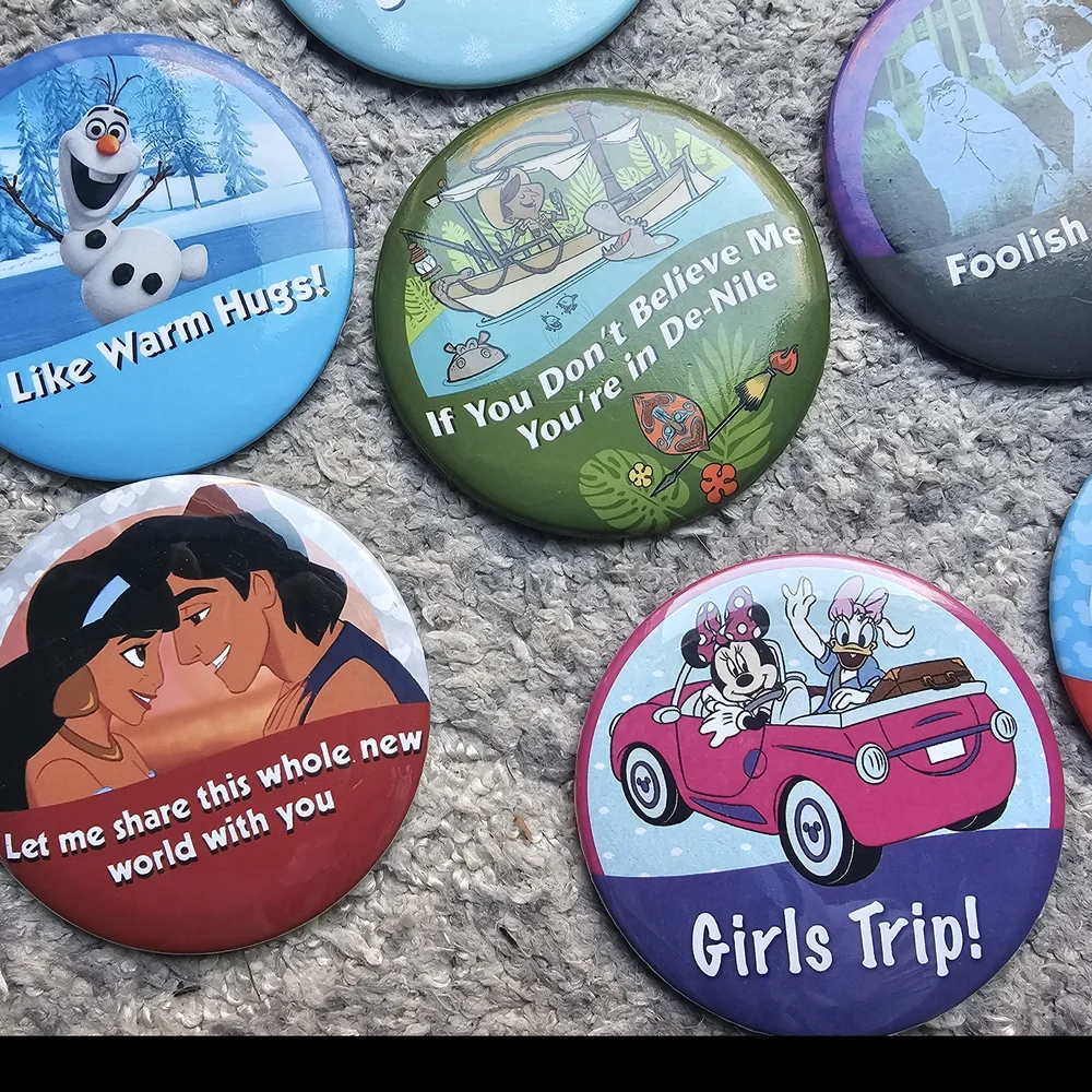Colorful Disney Character Button Set - Picture 2 of 3